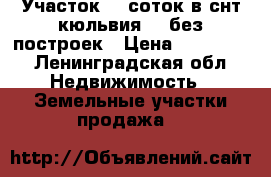 Участок 10 соток в снт кюльвия 2 .без построек › Цена ­ 200 000 - Ленинградская обл. Недвижимость » Земельные участки продажа   